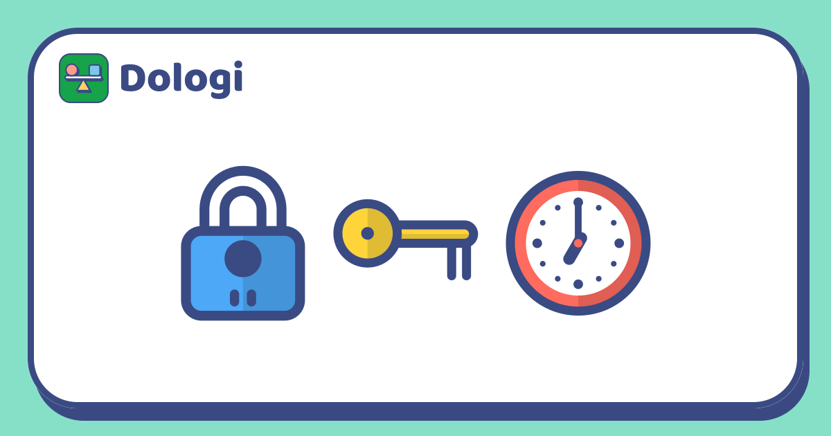 A lock, a key and a clock.